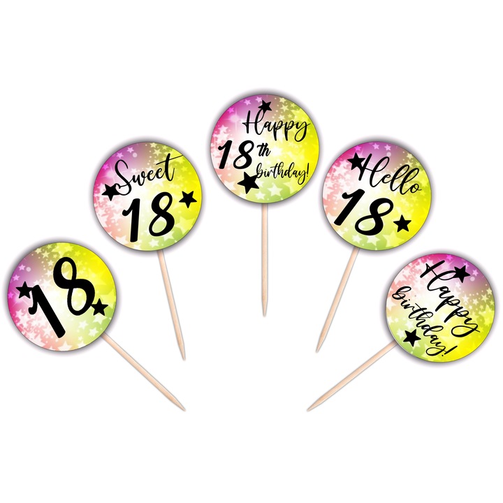 Set etichete candy bar, Majorat, Decoratiuni cupcake, briosa, 35 buc, Bloom Atelier