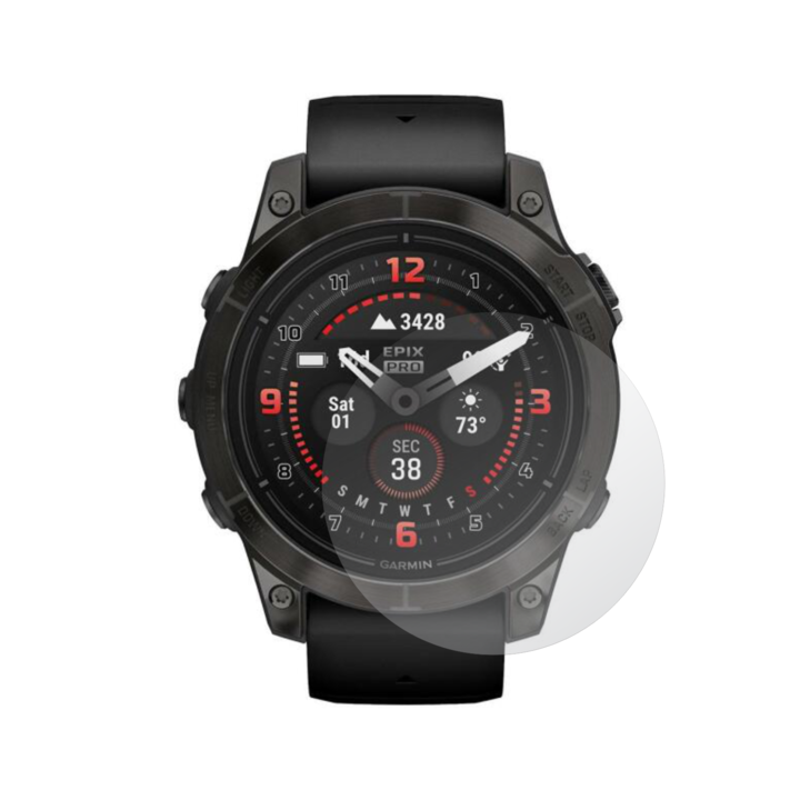 Set 4X Folie Protectie Ecran Folie24, pentru Garmin Epix Pro (Gen2), 47mm, 2X Ultra-Clear + 2X Mate, Adezive, Flexibile cu Auto Regenerare