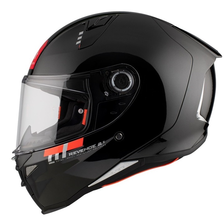 Casca moto integrala MT Revenge S omologare ECE 22.06, negru lucios, M 57-58cm