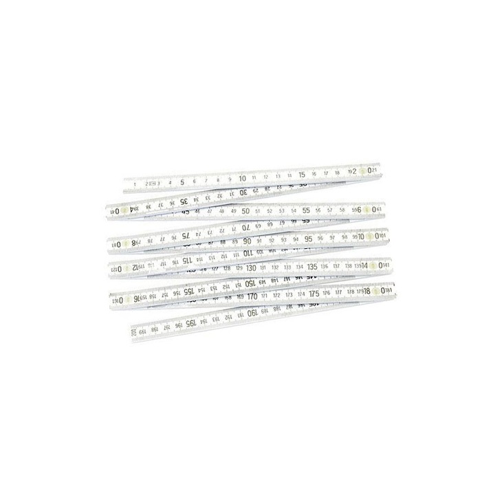 Metru de tamplarie din plastic, alb, 2 m