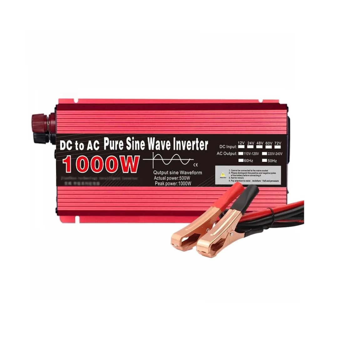 Inverter, 1000W 12V – 220V, autó és napelemek, SINUS PUR, tisztahullámú