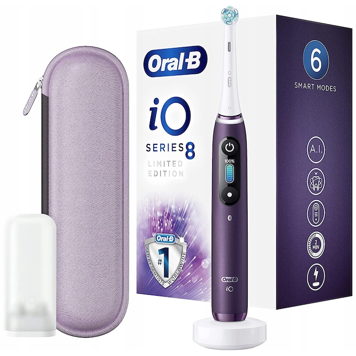 Periuta de dinti electrica, Oral-B iO Series 8 Violet