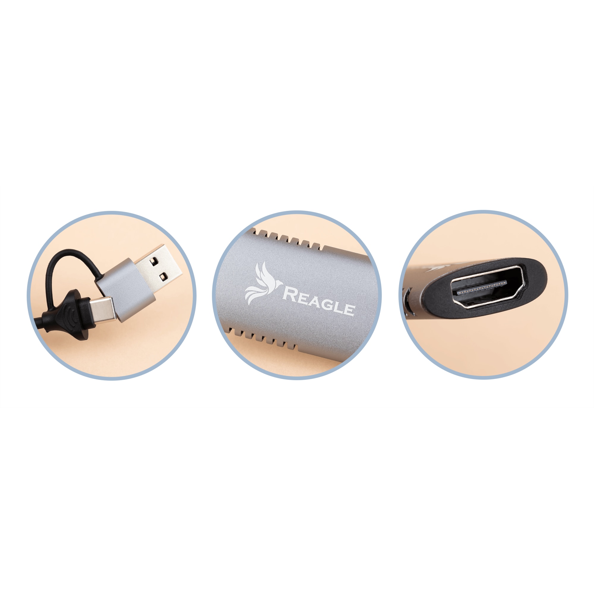 USB карта за заснемане на видео Reagle 2-в-1 binput HDMI 4K 30Hz към ...
