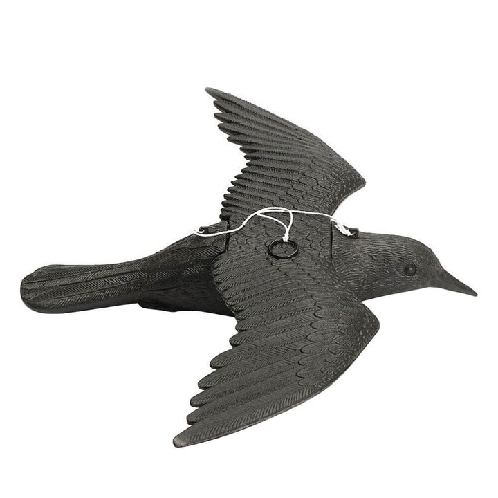 Гарван за отблъскване на вредители Timeless tools, пластмаса, водоустойчив, черен