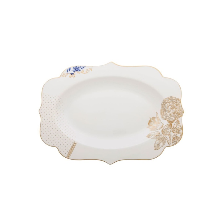 Чиния 40х28,5 см, Royal White порцелан