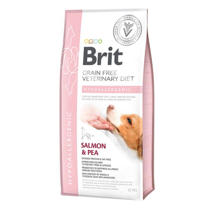 Hrana dietetica pentru caini Brit Grain Free Veterinary Diets Dog Hypoallergenic 12 kg