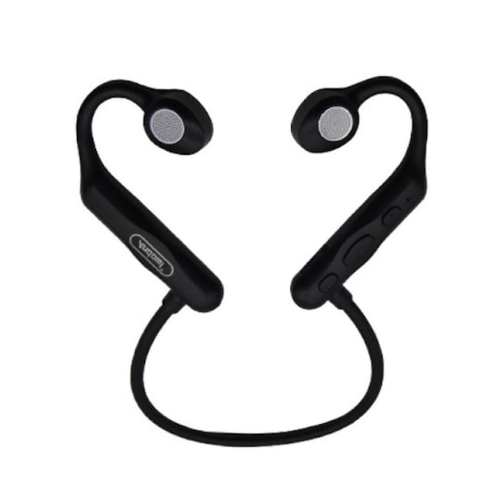 Спортни слушалки с вграден микрофон, Bluetooth, Q-KL261, цвят черен
