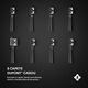 Periuta electrica Zoopie®, Periuta de dinti electrica sonica pentru adulti, Periuta de dinti electrica copii, Perie de dinti electrica cu 40.000 pulsatii/min, 5 programe dentare, Indicator LED baterie, Smart timer, USB-C, IPX7, 8 capete soft, Negru