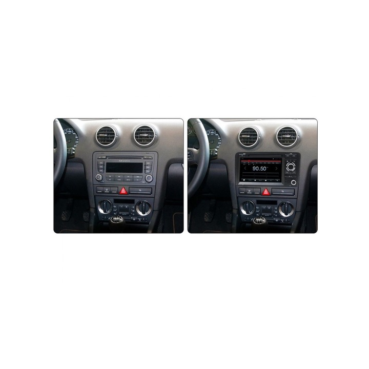 Мултимедия с навигация ZT, за AUDI A3 2003-2012 7'', Android, 8+6+64, 9563