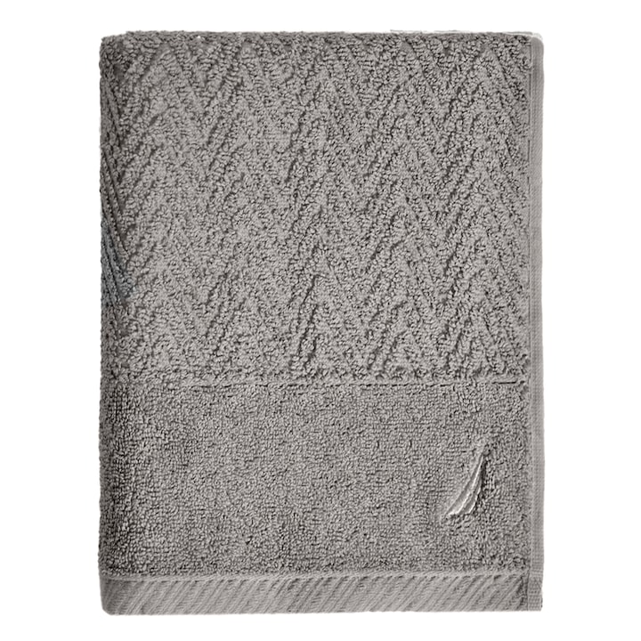 Кърпа за баня, Nautica Zigzag, 100% памук, 570 gsm, 70 x 140 cm, Сив