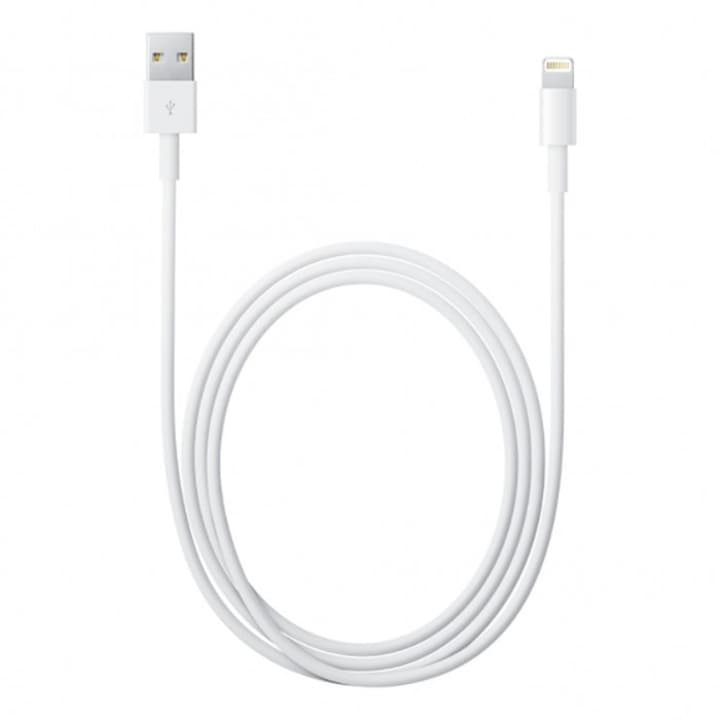 Cablu Lightning USB-A, Apple, 1 m, Alb