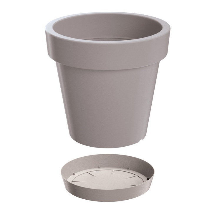 LOFLY DLOF160+PPLF125 Ghiveci mocca cu suport