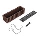 Set 4x Ghiveci Jardiniera DDEF600W Maro, Modern, Robust, din Plastic Durabil, Rezistent la UV si Inghet, Ideal pentru Balcon, Terasa, Gradina, Plante, Flori si Legume, 60cm Lungime - Transformati Spatiul Verde cu Eleganta si Functionalitate
