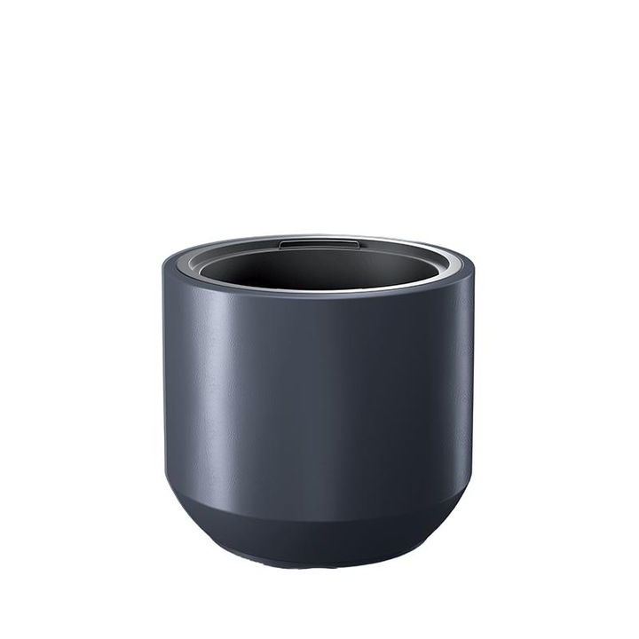 Ghiveci flori mare Prosperplast, negru, plastic rezistent, cu insertie pentru plante, 59 litri, ideal gradina, balcon, terasa, interior. Design modern, 42x47 cm, ofera drenaj optim si decor sofisticat