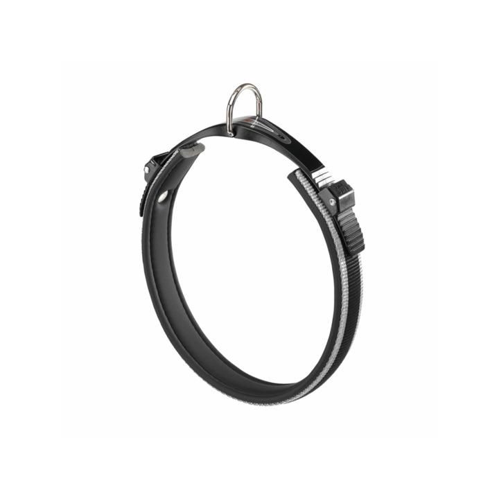 Zgarda, Ferplast, 15mm, Gri/Negru