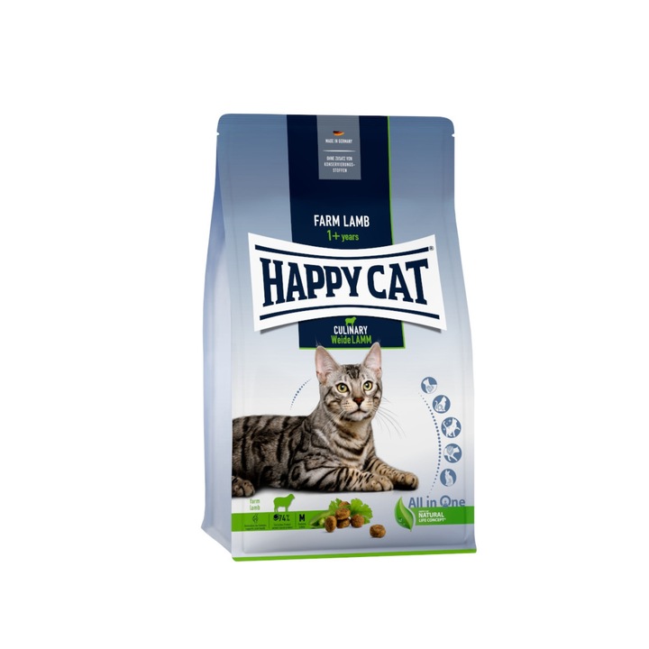 Hrana uscata pentru pisici adulte, Happy Cat, 1.3 kg