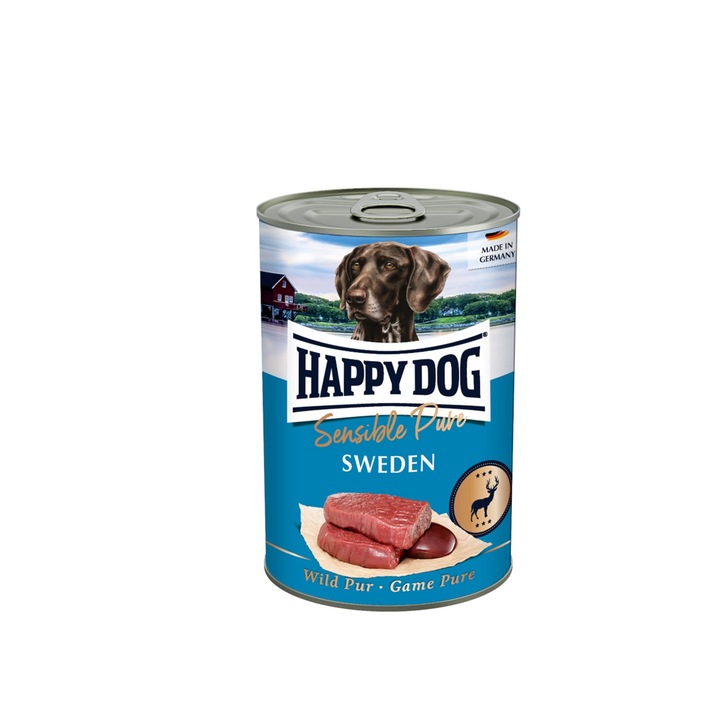 Hrana umeda pentru caini adulti, Happy Dog, 400g