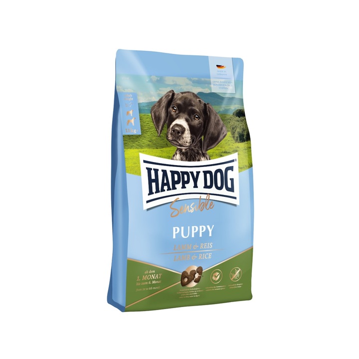 Hrana uscata pentru caini juniori, Happy Dog, 1 kg