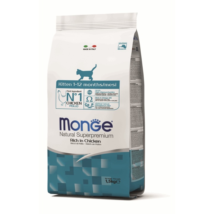 Hrana pentru pisici, Monge, Pui, 1.5 kg