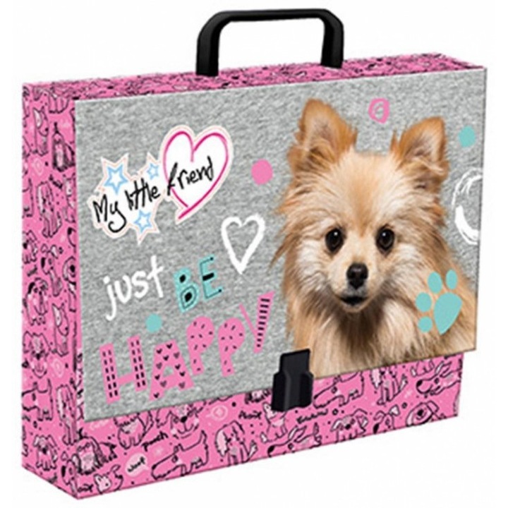 Dosar cu maner A4 XL MY LITTLE FRIEND 1 buc mix