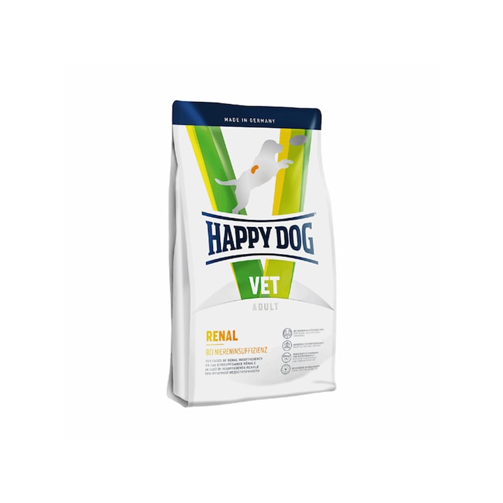 Hrana caini, Happy Dog, 1kg, pentru cainii cu boli de rinichi
