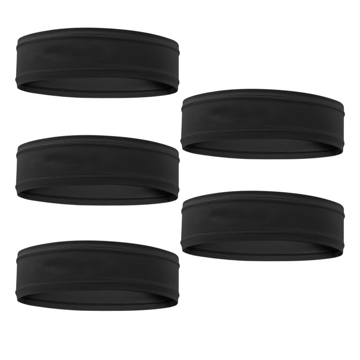 Комплект от 5 QttvbTna спортни ленти за глава, еластични, дишащи, унисекс, за всички сезони