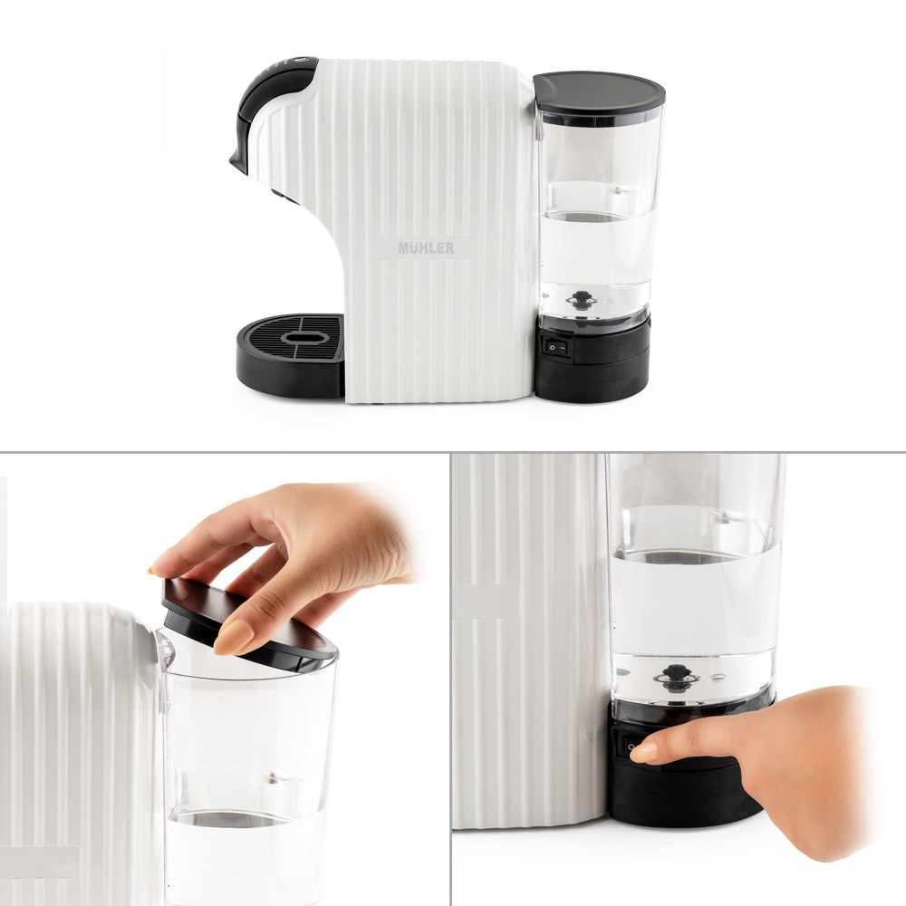 Espressor 3 in 1, Muhler, Alb - eMAG.ro