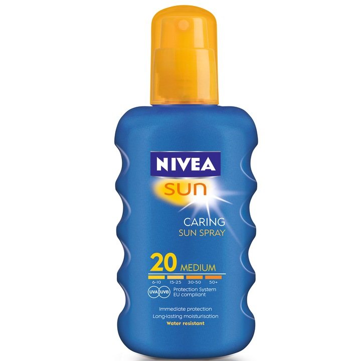 Слънцезащитен спрей Nivea Sun SPF 20, 200 мл