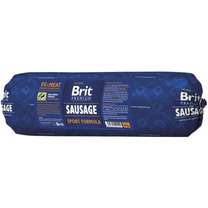 Hrana pentru caini, Brit Premium, Salam, Formula Sport, 800 g