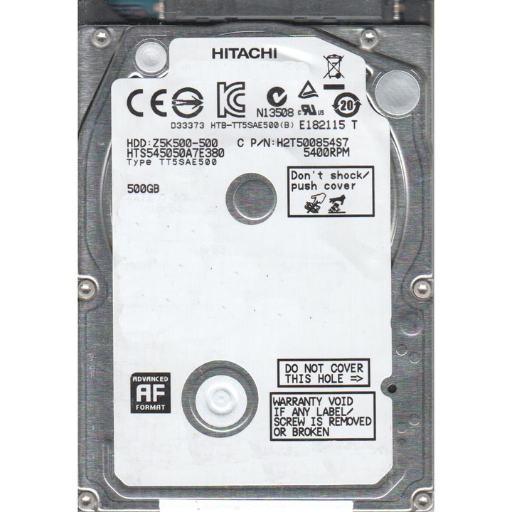 Хард диск за лаптоп Hitachi Travelstar Z5K500, 500GB, 5400 об/мин, 8MB, SATA 3