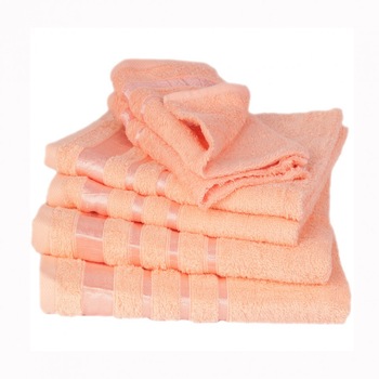 Set de 6 prosoape 100% bumbac Pakistanez,somon Set de 6 prosoape 100% bumbac Pakistanez,somon