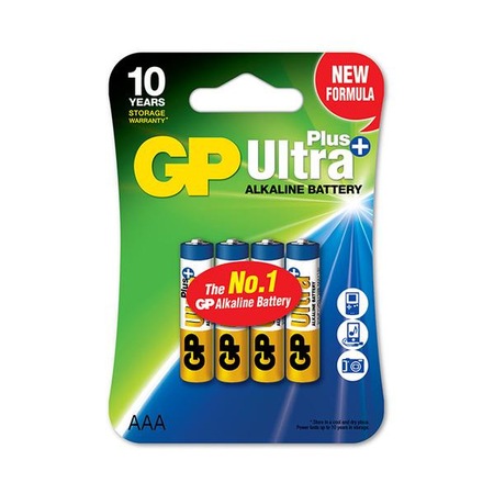 Baterie AAA, R3 alcalina UltraPlus GP 4 bucati - eMAG.ro