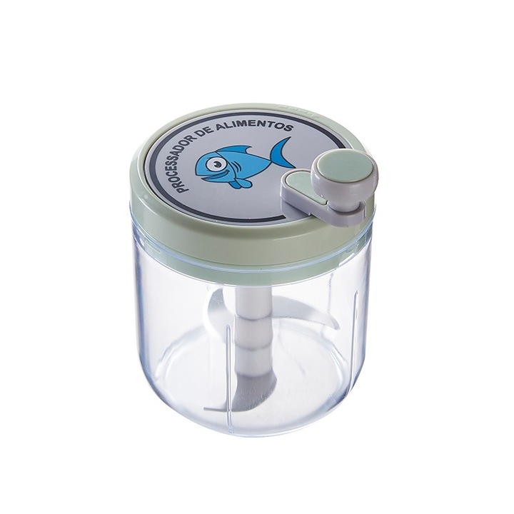 Tocator mecanic pentru fructe si legume, 3 cutite, 400 ml