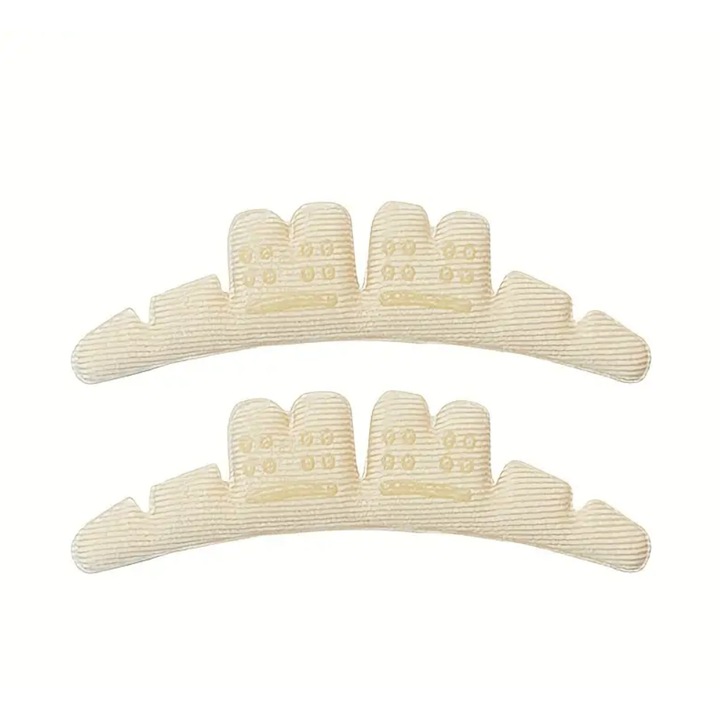 Set 2 branturi pentru pantofi cu toc impotriva bataturilor, Zola®, spuma, 11x2.2 cm, bej