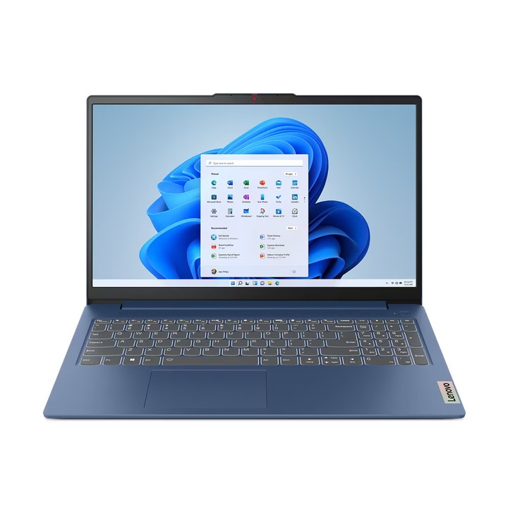 Lenovo IdeaPad Slim 3 15IAH8 15.6" FullHD laptop, Intel® Core™ i5-12450H, 16GB, 512GB SSD, Intel® UHD Graphics, EFI Shell, Magyar billentyűzet, Kék