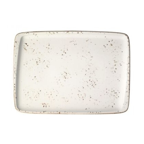 Platou dreptunghiular din portelan BONNA colectia GRAIN 23x16cm