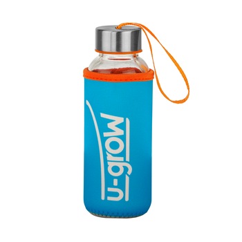 Sticla si Husa Termoizolanta, U-Grow UBTL-308BLU, 308ml Albastru/Portocaliu Sticla si Husa Termoizolanta, U-Grow UBTL-308BLU, 308ml Albastru/Portocaliu