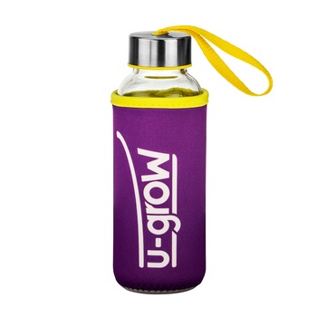 Sticla si Husa Termoizolanta, U-Grow UBTL-308PRP, 308ml Violet/Galben Sticla si Husa Termoizolanta, U-Grow UBTL-308PRP, 308ml Violet/Galben