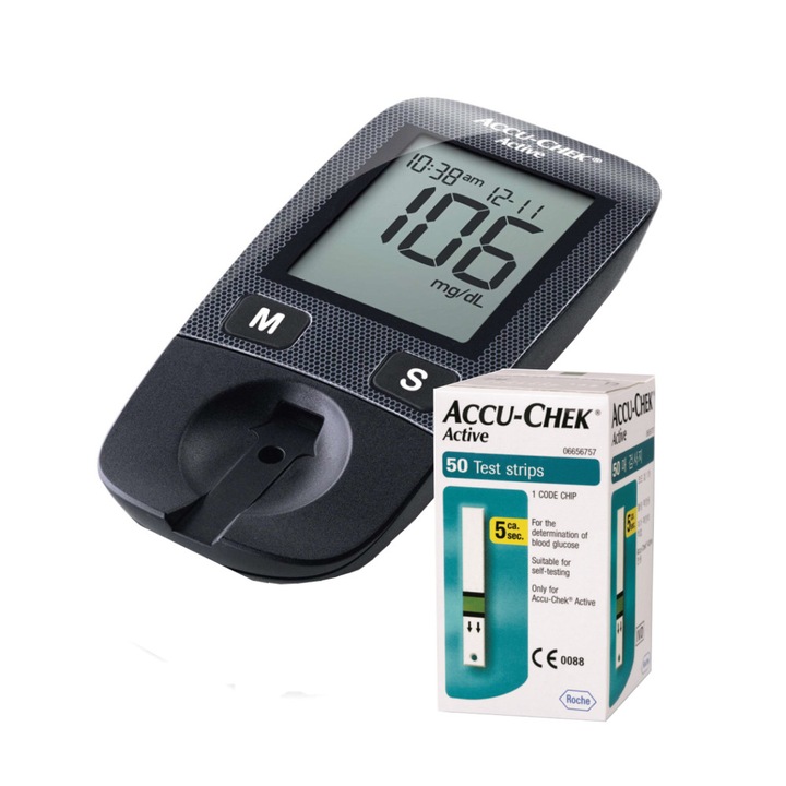Глюкомер Accu Chek, New Active Plus, 60 теста
