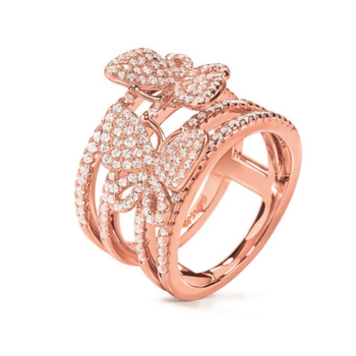 Inel de dama, FOLLI FOLLIE, Argint, 52, Roz