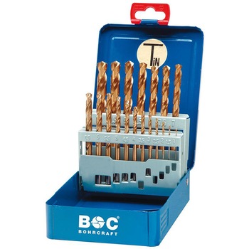 Trusa de 19 burghie DIN 338, HSS, laminate 1,0-10,0 mm x 0,5 mm marca Bohrcraft Trusa de 19 burghie DIN 338, HSS, laminate 1,0-10,0 mm x 0,5 mm marca Bohrcraft