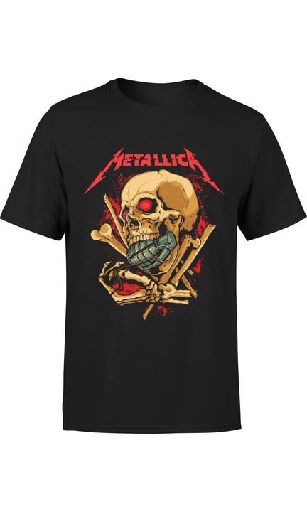 Tricouri Escobart pentru barbati, bumbac, variatii de negru si multicolor, Negru