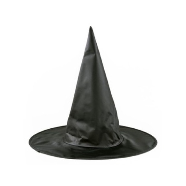 Palarie de vrajitoare, Kapelusz, 38x32cm, Negru
