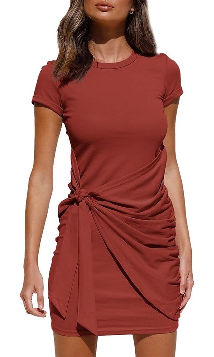 Rochie dama, JeiibrZui, Poliester, Maro, S INTL