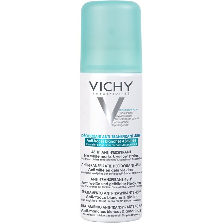 Vichy Deodorant Anti-Transpirant 48H - No Marks antiperspirant impotriva transpiratiei 125 ml