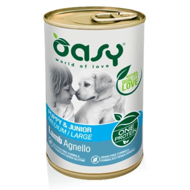 Oasy храна за кучета, Агнешко, 400гр