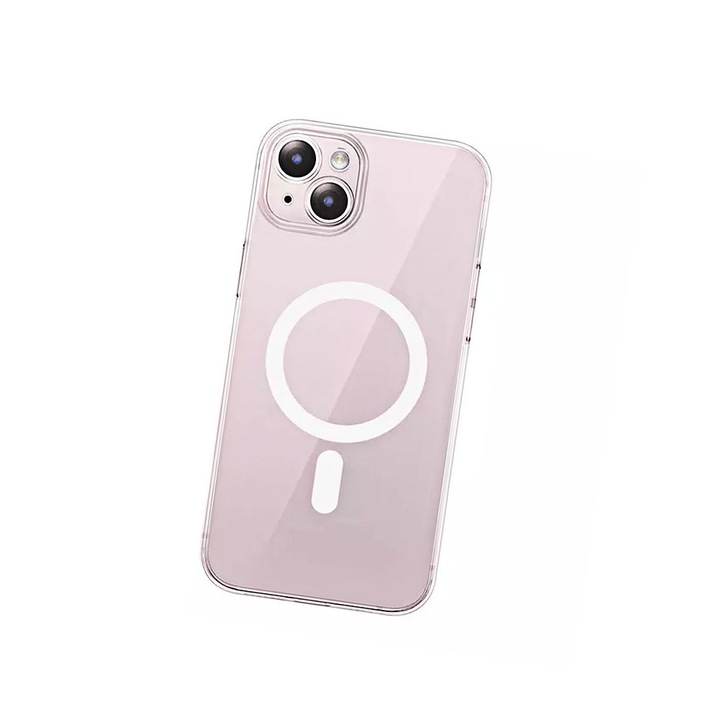 Калъф тип гръб за iPhone 15 Plus, BASEUS Lucent Series Magnetic, case прозрачен