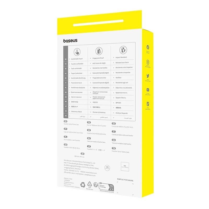 Carcasa Baseus Fauxther compatibila cu iPhone 15 Pro Max, Negru