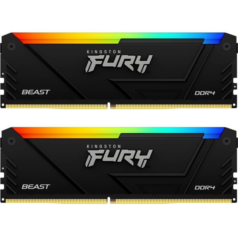 Memorie Kingston FURY Beast RGB 64GB DDR4 3200MHz CL16 Dual
