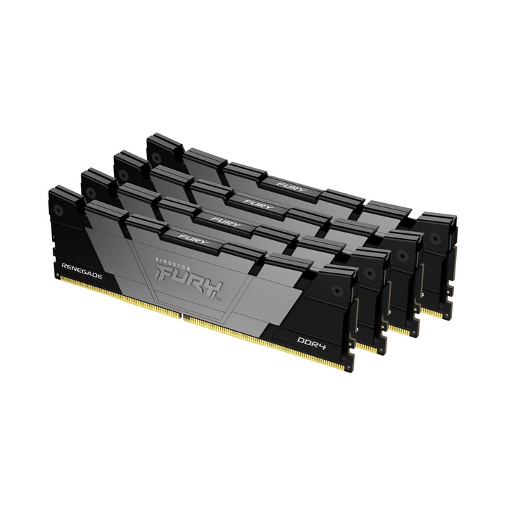 Оперативна памет Kingston FURY Renegade Black 32GB(4x8GB) DDR4 3600MHz CL16 KF436C16RB2K4/32 KF436C16RB2K4-32